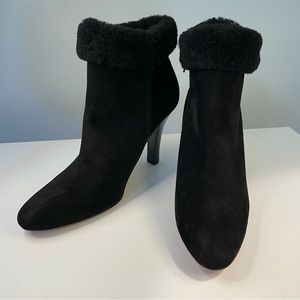 Brooks Brothers Genuine Suede Leather Sherpa Ankle Boots Size 9